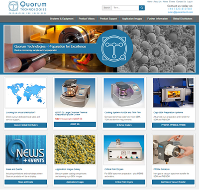 Website Design for Quorum Technologies